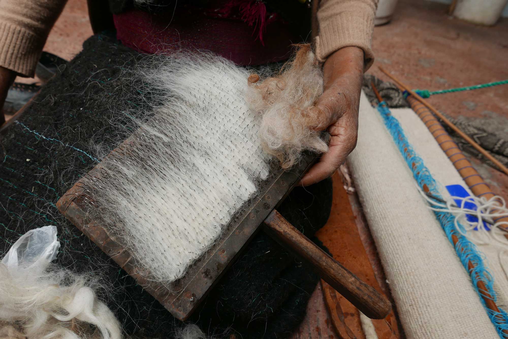 Artisan Backstrap Weaving Wool Textiles Chiapas Mexico