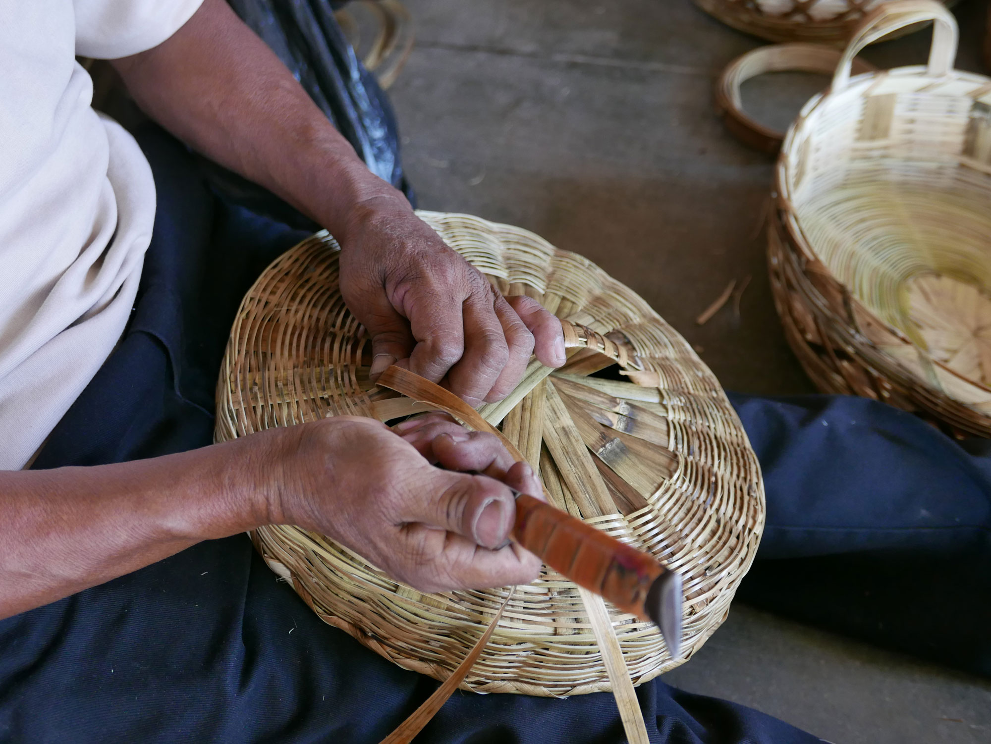 How to Weave a Basket in Oaxaca Mexico - www.nidocollective.com/carrizoweaving #carrizo #canastascarrizo #basketweaving